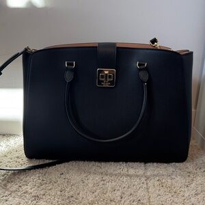 NWT Kate Spade Phoebe Commuter Black Leather Tote